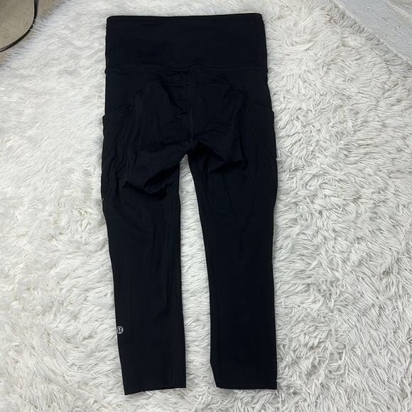 Lululemon Fast & Free Crop II *Nulux 19" Black - Picture 7 of 8